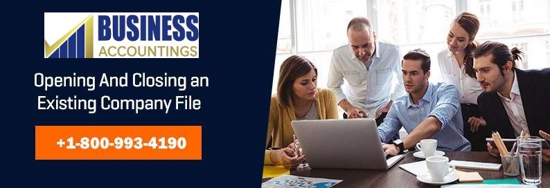 Opening and Closing an Existing Company File