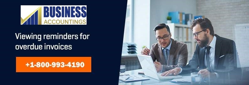 Viewing Reminders on Overdue Invoices