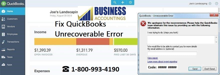Fix QuickBooks Unrecoverable Error