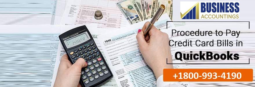 Procedure to Pay Credit Card Bills in QuickBooks