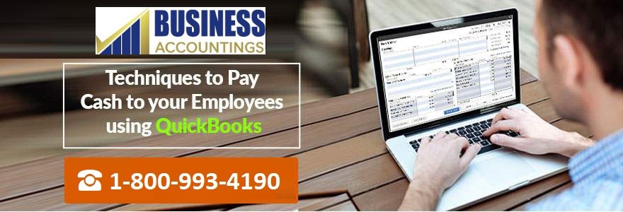 Pay Cash to your Employees using QuickBooks