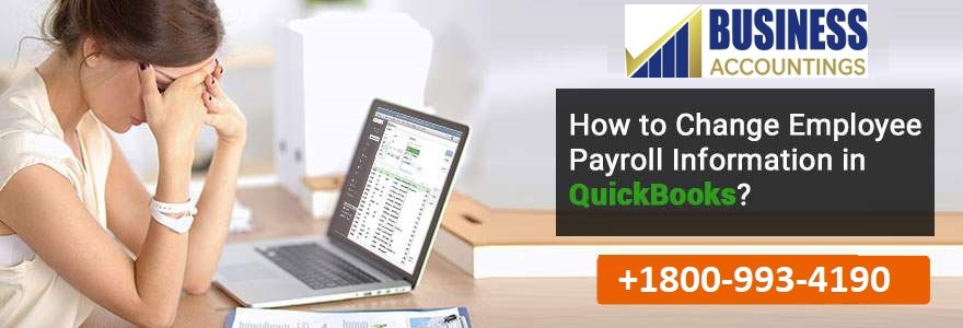 Change Employee Payroll Information in QuickBooks 1 1