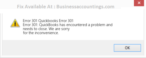 Quickbooks Error 301