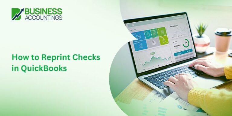 How to Reprint Checks in QuickBooks