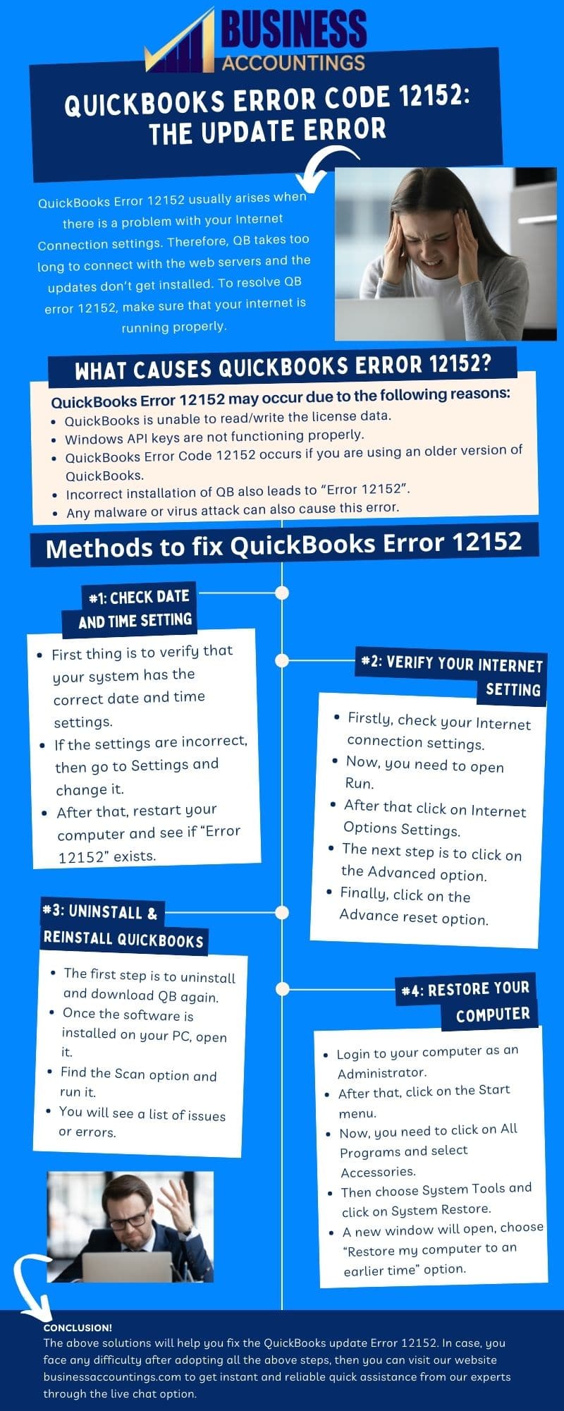 Infographic to Fix the QuickBooks Error Code 12152
