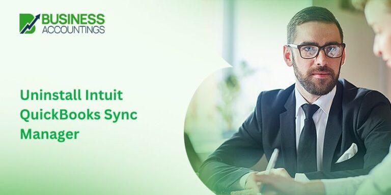 Uninstall Intuit QuickBooks Sync Manager