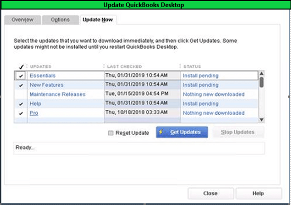 Updating QuickBooks to the Latest Available Version