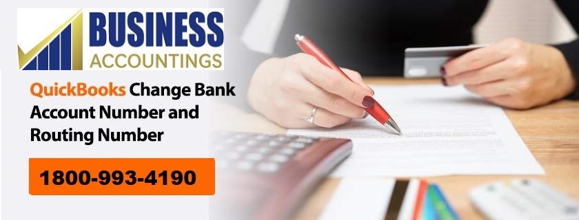 Quickbooks Change Bank Account Number Contact No 1800 993 4190