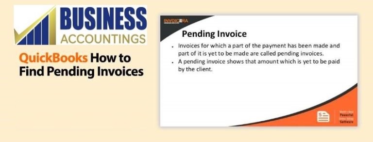 QuickBooks how to find pending invoices 1 768x293 1