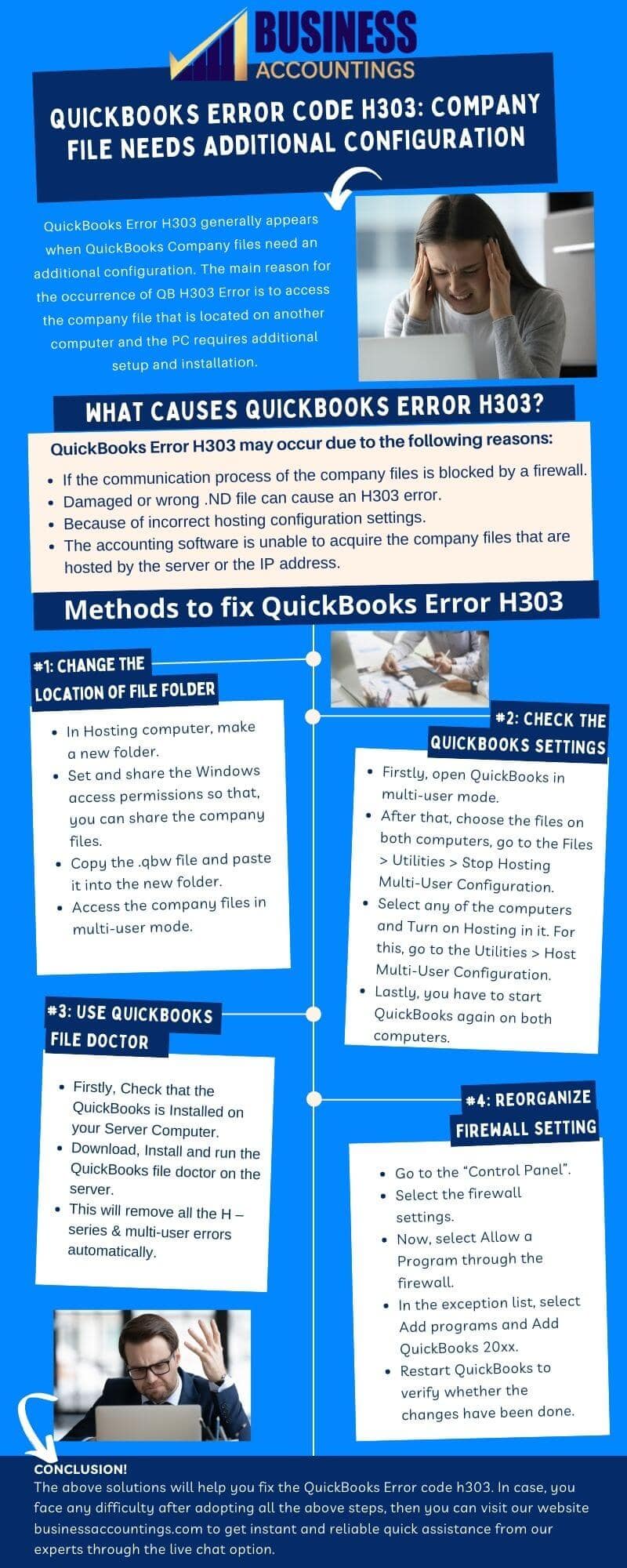 Infographics to Fix QuickBooks Error H303