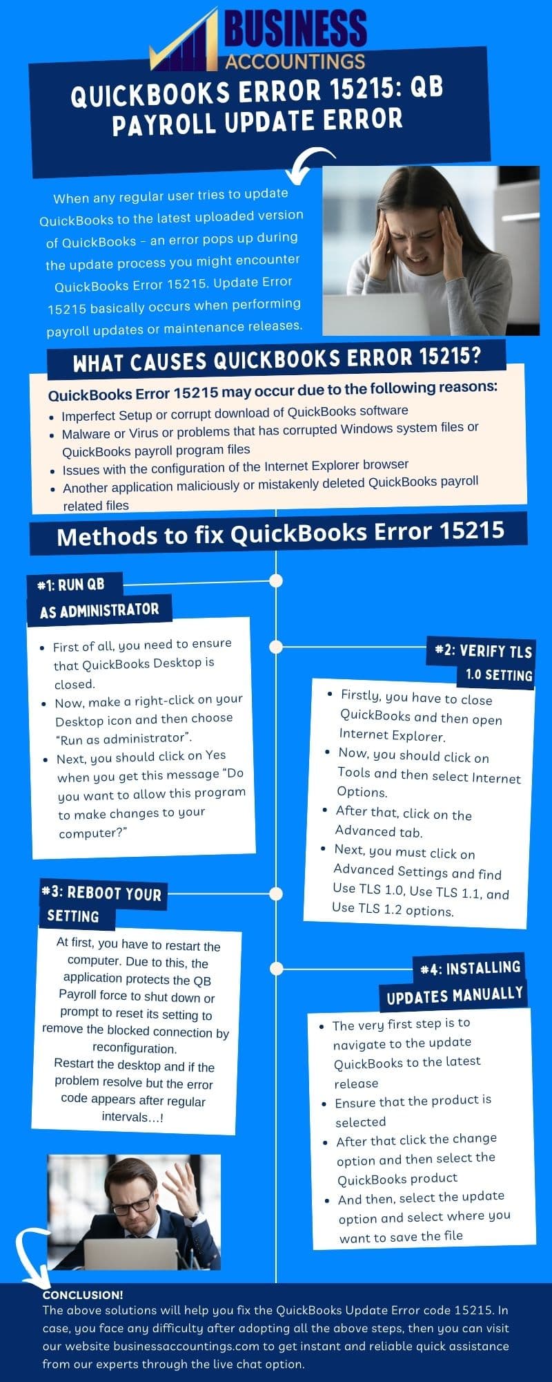 Infographic to Fix QuickBooks Error 15215