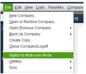 In the end switch to multi-user mode by clicking on it