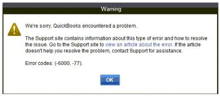 What is Meant by QuickBooks Error 6000 77