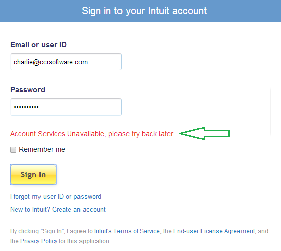 sign in your account